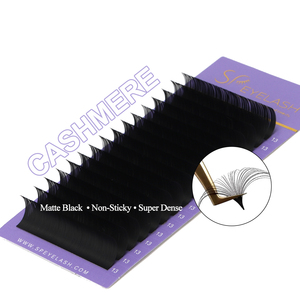 SP Private Label Velvet Cashmere Lash Russian Volume Individuele Wimper Extensions Mat Zwart 0.03 0.05 C D <span class=keywords><strong>M</strong></span> L LC LJ Wimper Trays - Product Image 3