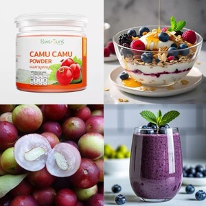 Polvo de Camu Camu para Bebida, Mezcla en Polvo, Fuente Natural de Vitamina C y Betacaroteno, Sin Cafeína, Sin Gluten y Sin Azúcar - Product Image 2
