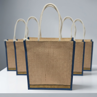 Produsen Tas Jute Kustom Tas Belanja Serat Alami Ramah Lingkungan Dapat Digunakan Kembali Cetak Logo