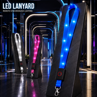 Longstargift Lanière LED synchronisée à clignotement haute luminosité en nylon tissé pour festivals de musique, événements interactifs et OEM