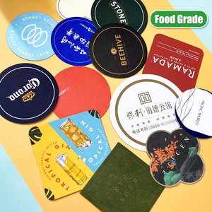 Personalisierter Untersetzer aus Papier für Hotel & Restaurant – Einweg-Saugfähiger Bier- und Kaffeeuntersetzer für Bar & KTV - Product Image 1