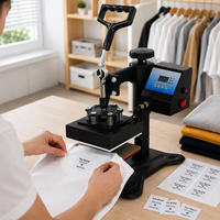 Machine d'impression DTF pour t-shirts 12*12cm 15*15cm, presse à chaud pour sublimation, machine à presser à chaud pour étiquettes, machine à presser à chaud pour t-shirts