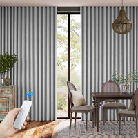 Rideaux Ondulés pour Hôtels, Isolation Thermique, Protection Solaire, Rideaux d'Intimité, Tissus Imprimés Personnalisés, Fonctionnement Manuel et Électrique