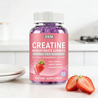 Gommes à la créatine monohydrate, bonbons gélifiés aromatisés au raisin pour stimuler l'immunité, pour adultes, femmes enceintes, complément nutritionnel sportif