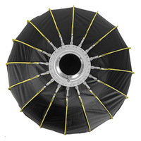 Parapluie parabolique profond 70 cm avec monture Bowens pour boîte à lumière rapide, studio photo/vidéo, diffusion en direct, en métal et plastique, avec grille noire