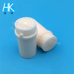 Custom Drawing Porous Tube White Thread Ceramic 95%-99%Al2o3 Ceramic Plunger Tube Ppipe