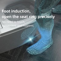 WC Céramique Moderne Chaozhou pour Salle de Bain, Toilette Intelligente Bidet Monobloc au Sol