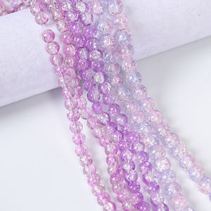 Venta de Fábrica, Cuentas Redondas de Cristal Transparente de 10 mm, Cuentas de Vidrio Cristalizadas de Colores para Hacer Joyería DIY - Product Image 4