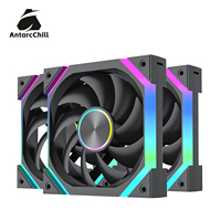Kipas Casing PC AntarcChill Grosir 120mm Tekstur CD Aliran Udara Tinggi Bantalan Hidrolik Kebisingan Rendah Pendingin ARGB
