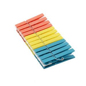 Hot Sale Strong 12 Pcs Eco-Friendly Durable <b>Plastic</b> Clothes Pegs for Kitchen & Living Room Use - Product Image 2