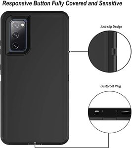 Funda de Clips de alta resistencia para Samsung <span class=keywords><strong>Galaxy</strong></span> A53, A33, A22, <span class=keywords><strong>A72</strong></span>, 5G, S21, FE, protección de cuerpo completo, armadura resistente a prueba de golpes, cubierta de 3 capas - Product Image 4