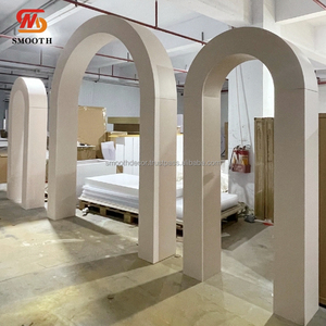 Ensemble d'arche en acrylique lisse 3d Led acrylique Pvc décors arqués ouverts décoration de toile de fond de mariage - Product Image 4