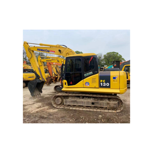 รถขุดตีนตะขาบ Komatsu PC130 มือสอง 13 ตัน ของแท้จากญี่ปุ่น ระบบไฮดรอลิก ขายที่เซี่ยงไฮ้ - Product Image 1