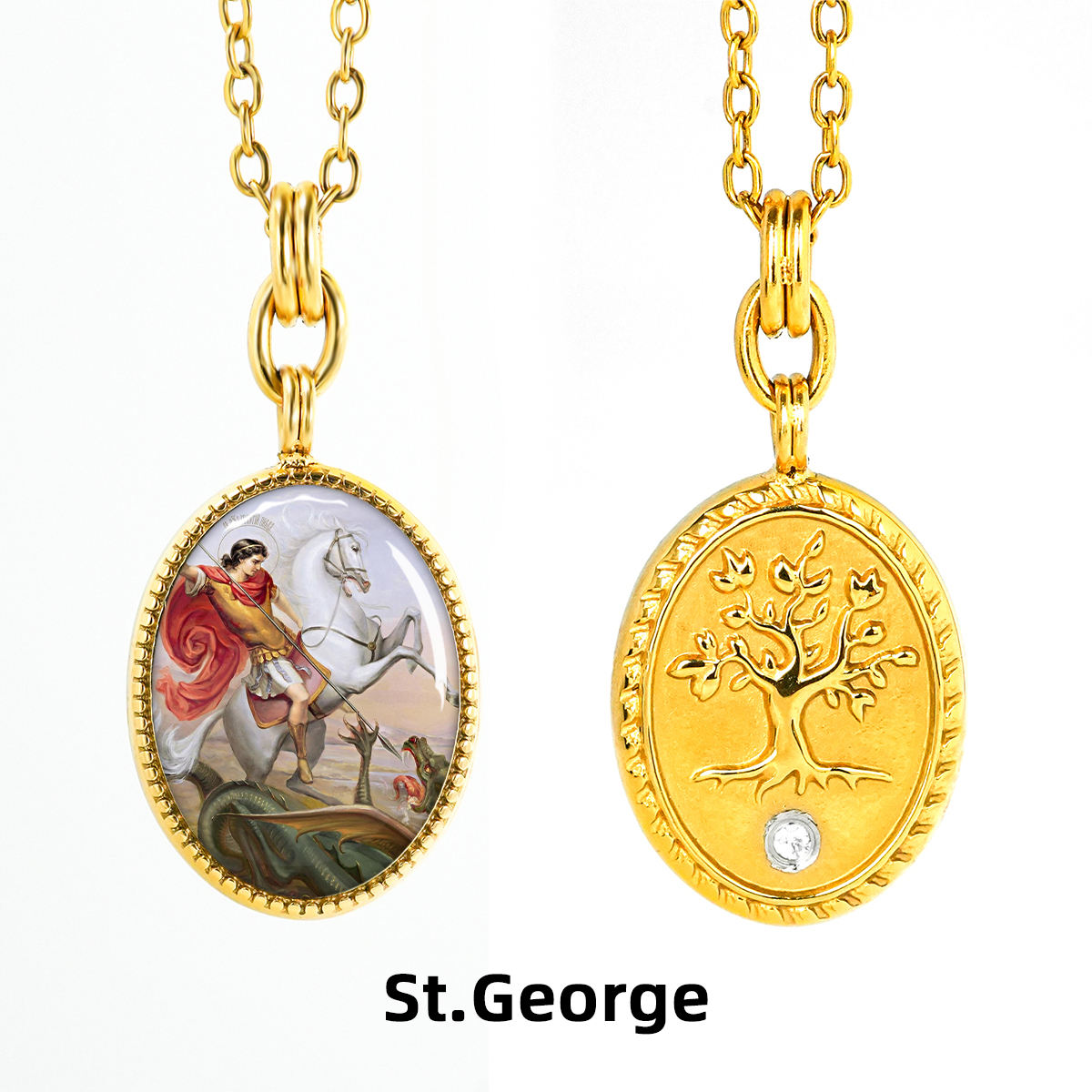 Pendentif arbre Gold-Life