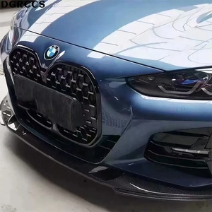 4 Series G22 G20 2020-2024 3D Sports Carbon Fiber Front Lip Bumper Shovel Accessory <b>Kit</b> <b>Polished</b> Vacuum Technology - Product Image 6