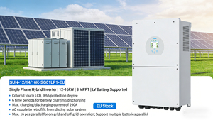 แบตเตอรี่แรงดันต่ำรุ่นใหม่ Sun-16k-sg01lp1-eu 16 กิโลวัตต์ เฟสเดียว แบบไฮบริด สำหรับที่อยู่อาศัย - Product Image 1