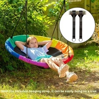 Support de balançoire rond portable QIJUN en alliage écologique pour intérieur et extérieur, idéal pour le camping, la maison, le jardin et la cour.