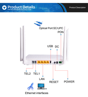 Routeur ONU FTTH WiFi double bande AC1200 4GE 2VOIP 2.4G/5.8G avec prise en charge XPON