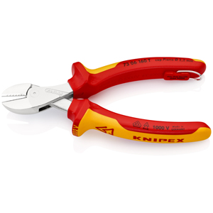 KNIPEX 73 06 160 T X-Cut Coupe-fil diagonaux isolés compacts avec poignées multi-composants, testés VDE ; - Product Image 2