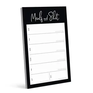 Atacado Checklist Design Colorido para Organizar e Acompanhamento Life Goals Memo Notes para Geladeira Magnetic To Do List Notepads