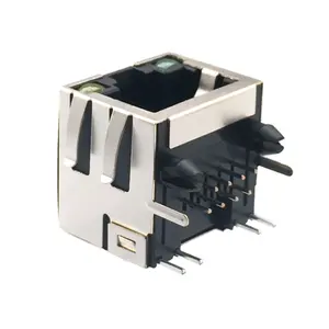 Conector hembra RJ45, sin imanes integrados, 1x1 puerto