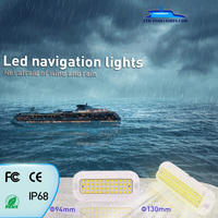 Lampe marine LED rectangulaire LanVol 7W RGB IP68, remplie de résine, en polycarbonate, pour bateau, yacht, coque et piscine