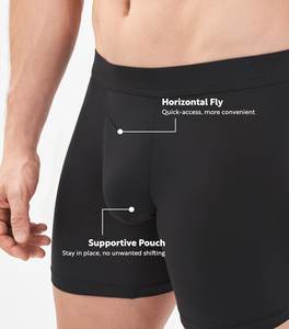 Ropa interior OEM rediseñada para hombre, cintura fija y bandas para las piernas sin montar, diseño de mosca horizontal, tela elástica cómoda para todo el día - Product Image 4
