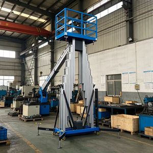 Plataforma Elevadora Retráctil Eléctrica <span class=keywords><strong>de</strong></span> Aleación <span class=keywords><strong>de</strong></span> Aluminio, Plataforma <span class=keywords><strong>de</strong></span> Trabajo Aérea <span class=keywords><strong>de</strong></span> 6 m <span class=keywords><strong>de</strong></span> Altura - Product Image 4