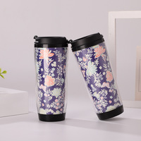 Gobelet en plastique acrylique à double paroi de 12 oz avec insert en papier amovible pour la personnalisation DIY