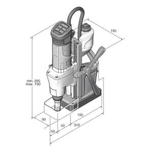 FEIN - 72704161000 KBM 50 Q - 1200W Unité de perçage de métal jusqu'à 50mm-avec boîtier-EAN 4014586872834 WIRED POWER TOOLS - Product Image 4