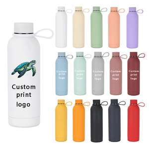 Botella de agua de acero inoxidable sin BPA de 1000ml, 750ml, 500ml, 350ml, botella de agua de acero inoxidable de doble pared con aislamiento al vacío de 1 litro - Product Image 1