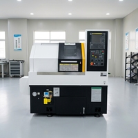 Tour CNC miniature M10 fiable à banc incliné, horizontal, avec alimentateur de barres automatique, broche 5000 tr/min, moteur 3,7/5,5 CV, composant de précision