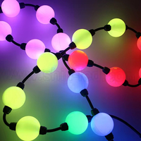 SHIJI Vente Flash : Boule LED 3D à Pixels, Lumière de Noël, DC24V, Lumière LED Pointeuse Extérieure, Lumière à Pixels RGB