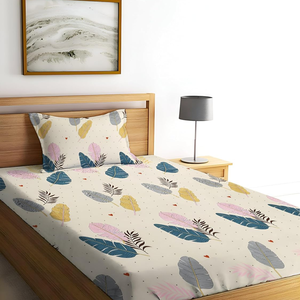 Juego de edredón de algodón impermeable con hojas florales clásicas personalizadas al por mayor, juego de edredón tamaño King de lujo de 4 piezas de algodón - Product Image 6