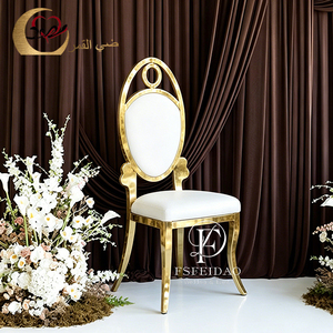 Dubai Wedding Furniture Stainless Steel Contemporary Wedding Dining Chairs - Product Image 2