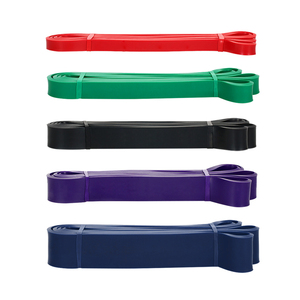 208cm 저항 루프 밴드 천연 라텍스 요가 강도 훈련 스트레치 밴드 홈 체육관 피트니스 운동 운동 탄성 밴드 - Product Image 1