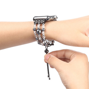 <span class=keywords><strong>2020</strong></span> nuevo diseño de lujo <span class=keywords><strong>apple</strong></span> reloj de diamantes de imitación banda 38mm 42mm mujeres de encanto diamante elástico bandas de <span class=keywords><strong>apple</strong></span> <span class=keywords><strong>watch</strong></span> - Product Image 6