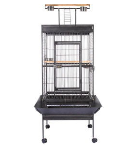 Tùy Chỉnh Lớn Kim Loại Chim Chăn Nuôi Lồng 4 Bánh Xe Top Chơi Đứng Vật Nuôi Nhà Rắn Mô Hình Thép Sắt Lồng Chim Trong Nhà Ngoài Trời - Product Image 4