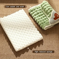 Vente en gros, lit confortable et chaud pour chien et chat, grotte rectangulaire, tapis d'intérieur pour animaux de compagnie, éponge, coussin quatre saisons pour animaux de compagnie