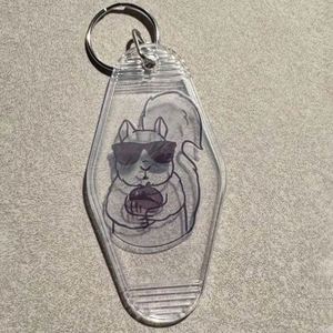 New Vintage Design Hotel Motel Keychain Keyring Print Blank Hotel Keychains Custom Logo Plastic Room Number Hotel <b>Key</b> <b>Chain</b> - Product Image 5