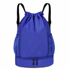 Fashion Unisex Sports <b>Backpack</b> Oxford Material Medium Multi-Pocket Foldable Waterproof <b>Drawstring</b> Gym Bag Soccer Basketball 23L - Product Image 3
