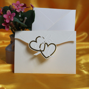 Enveloppe semi-pliable en forme <span class=keywords><strong>de</strong></span> cœur, estampage à chaud, modèle <span class=keywords><strong>de</strong></span> cœur, écriture faite à la main, cadeau d'anniversaire et <span class=keywords><strong>de</strong></span> vœux, vente en gros, pièces - Product Image 6