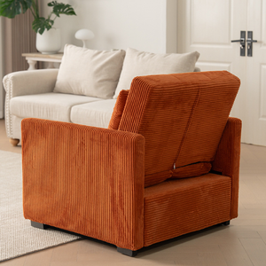 Sofá Cama Plegable Multifuncional de Doble Uso, Sofá Reclinable Individual con Reposapiés Extensible para Salón y Hogar - Product Image 5