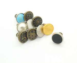 Bouton à pression personnalisé de haute qualité en alliage de zinc, décoration en maille, accessoires écologiques pour jeans, épingle à bouton pour vêtements - Product Image 3
