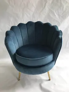 Single Seat Velvet Arm Chair Living Furniture