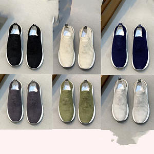 Zapatillas Casuales de Punto de Algodón para Hombre, Color Negro: Transpirables, con Suela de Goma, para Uso Diario a la Moda - Product Image 4