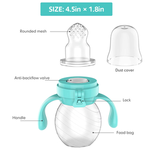 NCVI <span class=keywords><strong>Biberon</strong></span> à presser sans BPA pour bébé Mangeoire à céréales en silicone pour bébé Mangeoire aux fruits frais Sucette - Product Image 6