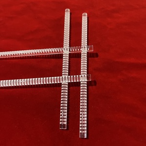 Barra cilindrica in vetro di quarzo <span class=keywords><strong>trasparente</strong></span>, fusione di silice, con fessure. - Product Image 4