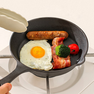 Cast Iron Skillet Heavy-Duty Professional Restaurant Chef Quality Pre-Seasoned <strong>Pan</strong> Mini Non-stick <strong>Grill</strong> <strong>Frying</strong> <strong>Pan</strong> <strong>with</strong> Handle - Product Image 3