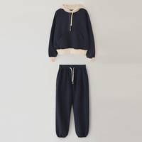 Vêtements Manfacuter Vente en gros Ensemble de survêtement en molleton pour femmes Coton polaire 400 Gsm Blanc Luxe Survêtement Logo personnalisé